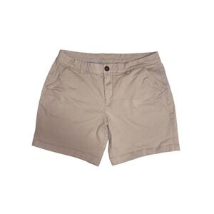 CHUBBIES Chino Shorts Mens 35 Khaki Tan Stretch 7 Inch Inseam Regular Fit